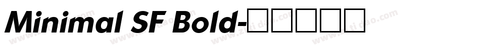 Minimal SF Bold字体转换